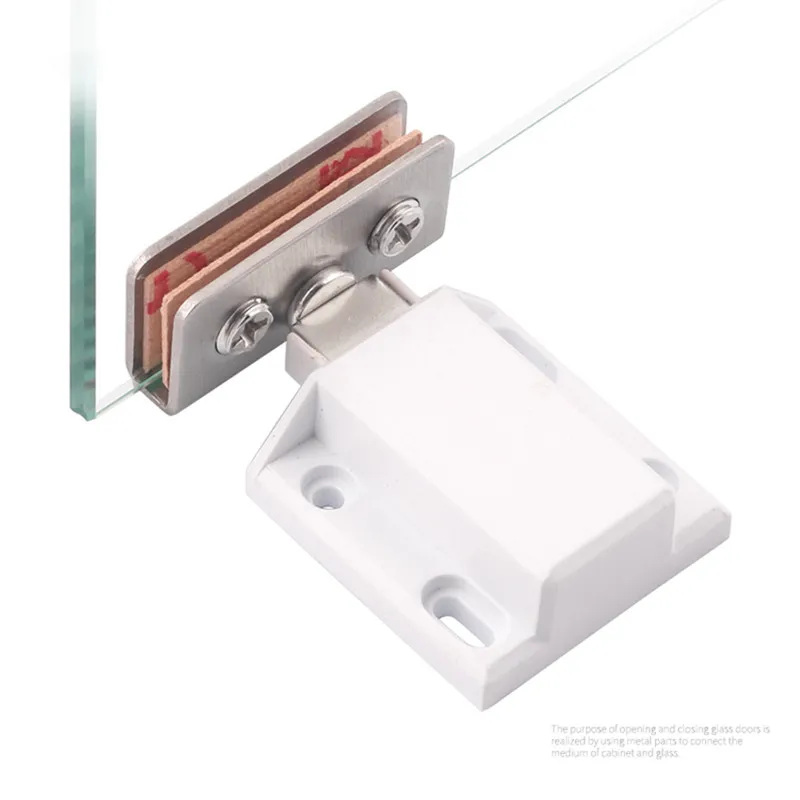 Edelstahl Magnetische Schließer Glas Scharniere Schrank Fänge Möbel Hardware- Küche Wein Schrank Riegel Tür Saug Scharniere