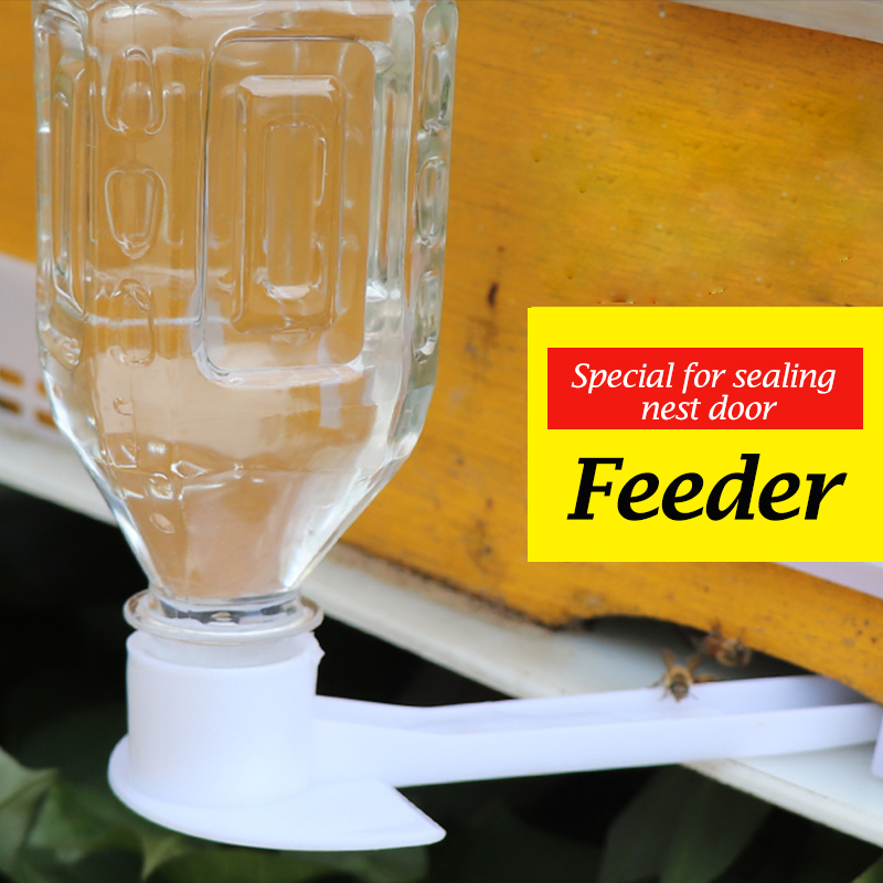 2 Pcs Bijenteelt Bijen Water Feeder, Bee Entry Plastic Wit Feeder, bijenkorf Tuin Bee Honing Water Drinken Drinkers Voeden Gereedschap