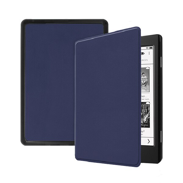 Funda magnética para Tolino Page 2, funda protectora delgada para E-book de 6 pulgadas para Tolino E-book, soporte de piel: Azul