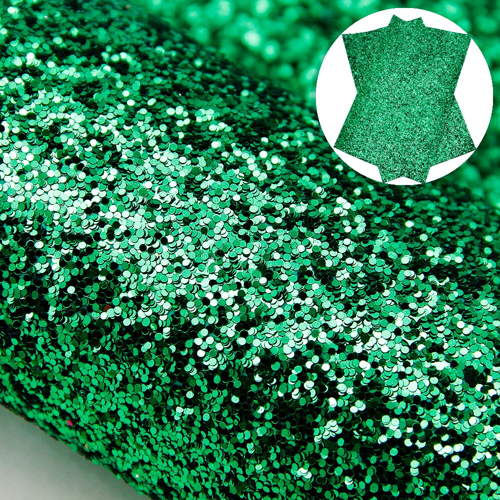 50*140cm Solid Color Chunky Glitter Faux Leather Sheet Vinyl Leatherette Clothing Upholstery DIY Earring Accessories,1Yc12110: 1099512010