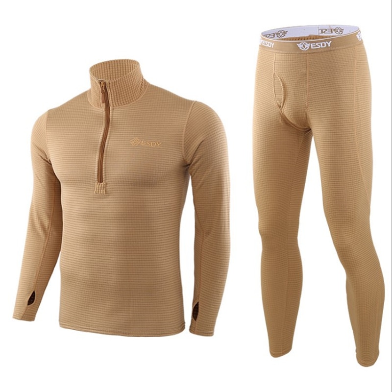 Topp vinter termisk undertøysett herre hurtigtørkende anti-mikrobiell stretch termoundertøy herre varm long johns fitness