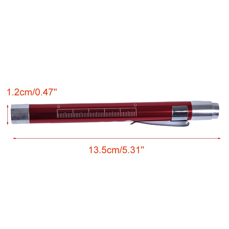 Tragbare LED Taschenlampe Arbeit Licht Medizinische Erste Hilfe Stift Licht Taschenlampe Lampe Mit Schüler Messgerät Messungen Doktor Krankenschwester diagnostizieren