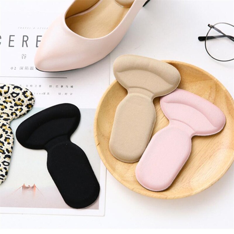 1 paire de semelles orthopédiques flambant neuves, coussin antidérapant en forme de T, protection du talon du pied, doublure des semelles de chaussures