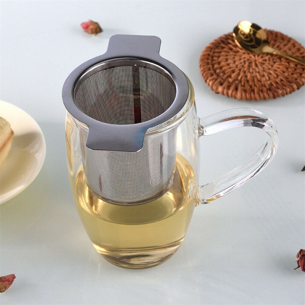 Tee-ei aus edelstahlgewebe, teesieb, teetasse, filter für losen tee, küchenzubehör