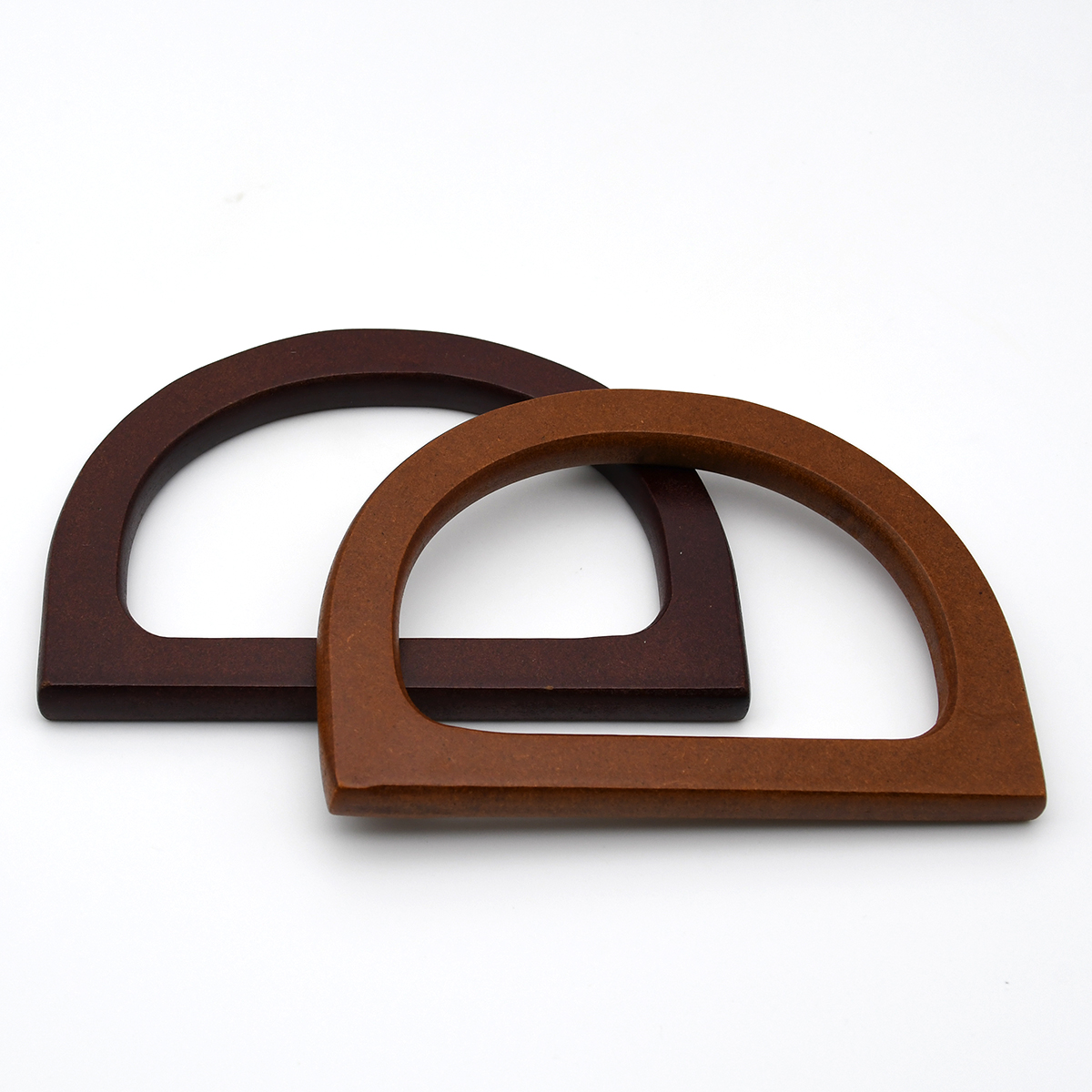 1 st träväskhandtag handväska väskram d-ring form ersättning gör-det-själv väskdelar tillbehör