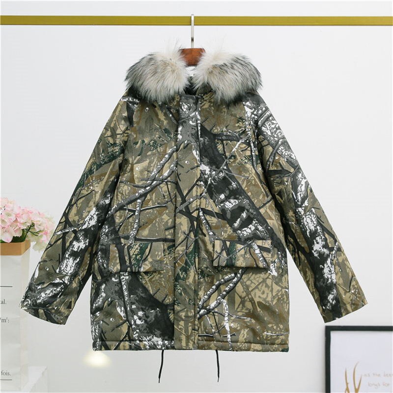 Snowboarding Jackets Men Women Warm Snow Coat Large Size Snowboard Cotton Clothes Printing Pattern Camouflage Korean Style