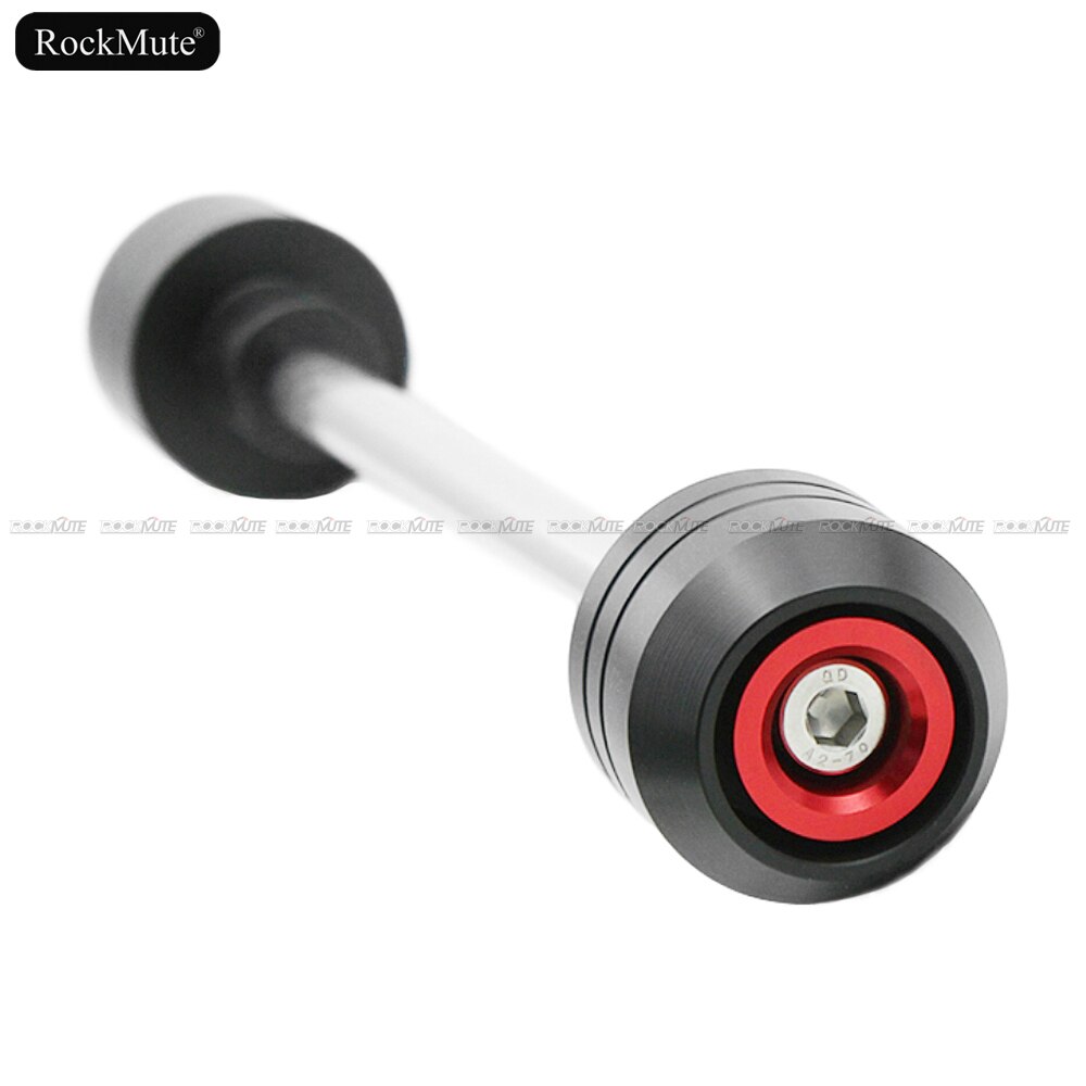 Deslizadores de horquilla de rueda de eje delantero/trasero, Protector contra choques para Yamaha YZF-R6 2003 2004 2005 YZF R6, protección contra caídas de motocicleta: Front Red