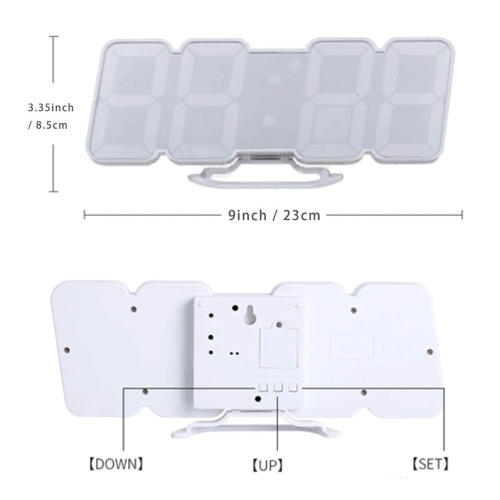 Remote Control 3D LED Digital wall clock Voice Control electronic table wall watches nixie clock kitchen horloge mural