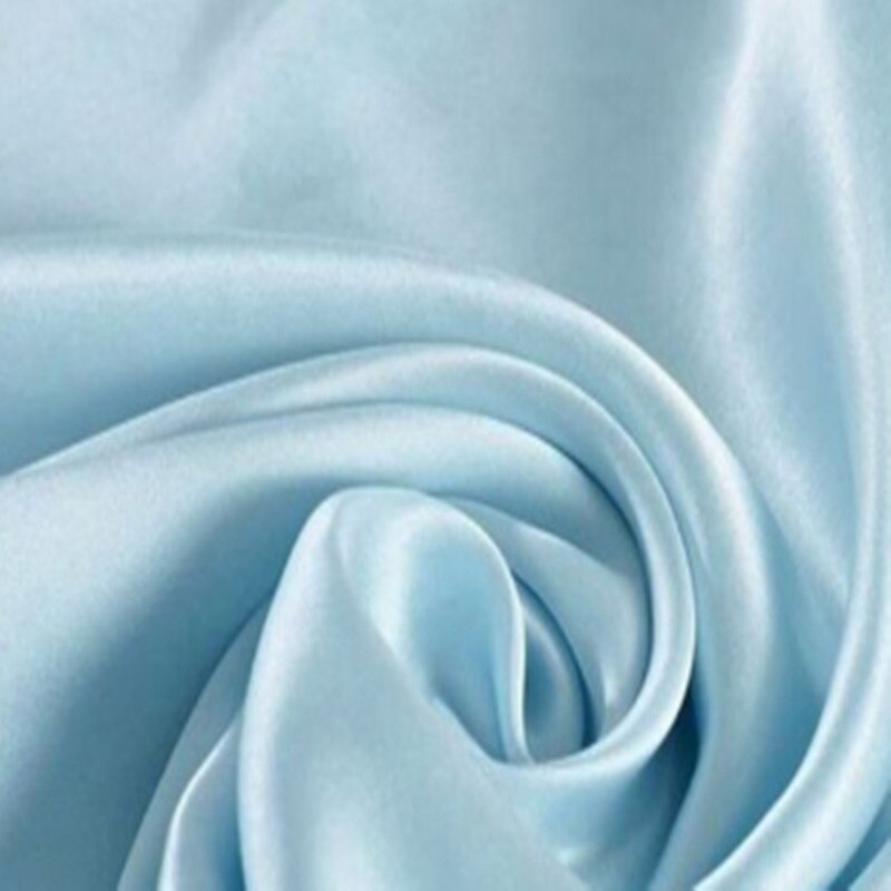 Tissu 100% soie teinté de mûrier, largeur 114cm, 16.5 maman, pour robe de mariage, literie de vêtements DIY,: light blue