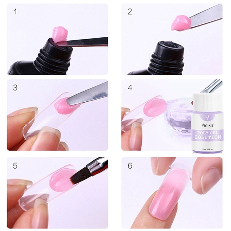 20ml nopeasti kuivuvaa kynsiliimaa tekokynsille glitter akryylikoristelu tekokynsien kärjet tekokynsien hoitovälineet
