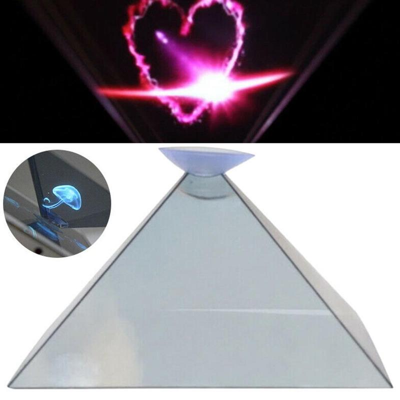 Holografische Projector 3D Hologram Piramide Display Projector Stand Telefoon Video Universele Mobiele Voor Smart I7N9