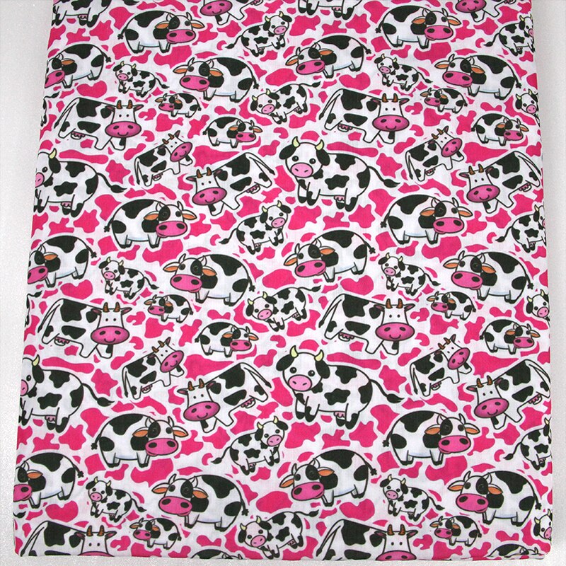 50*145cm Cow Series 100% Cotton Fabric Patchwork Sewing Quilting Fabrics Needlework For Tissue DIY Cloth Sewing Dress,1Yc17436: 1043649