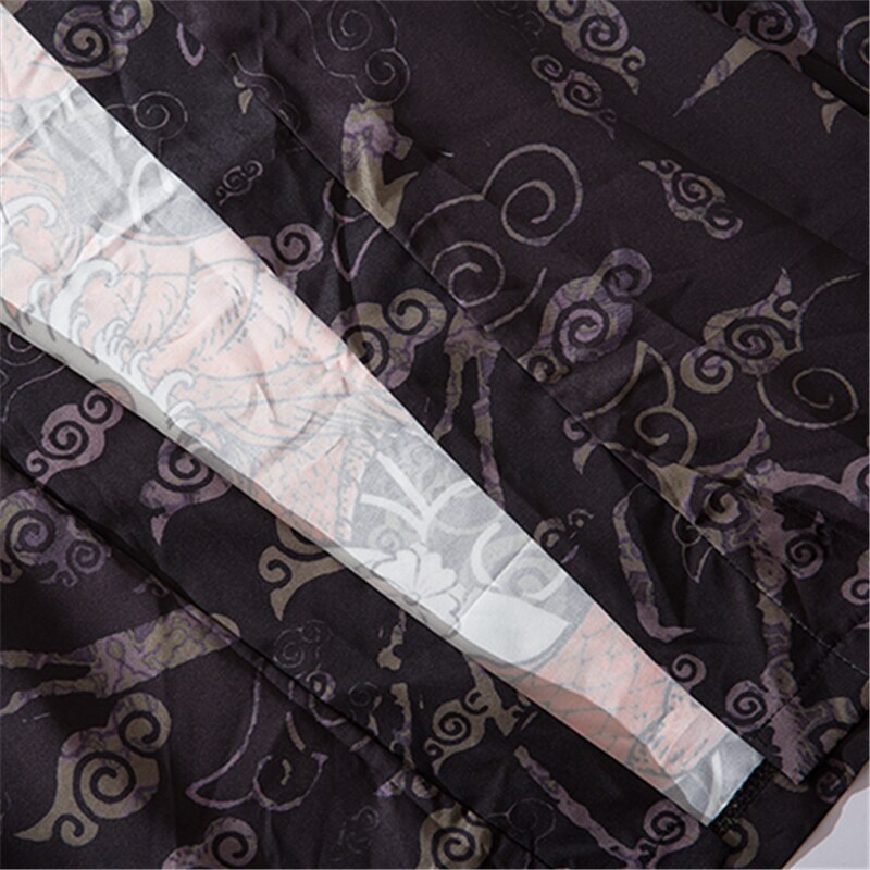 Estilo japonés Kimono tradicional dragón chino Japón Cosplay ropa de los hombres las mujeres pantalla solar Casual Yukata chaquetas Kimono
