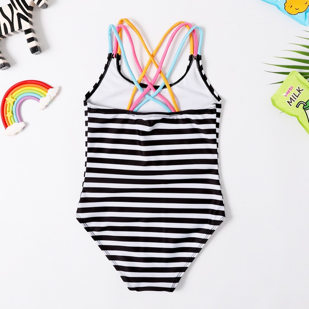 Bañador de una pieza para niñas de 3 a 8 años, traje de baño para niñas, ropa de playa, novedad de