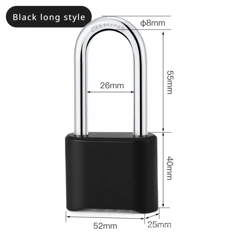 4-Digit Number Combination Padlock Waterproof Strong Hardened Suitable for Indoor Outdoor Fence Door Sturdy Password Code Locks: Gold