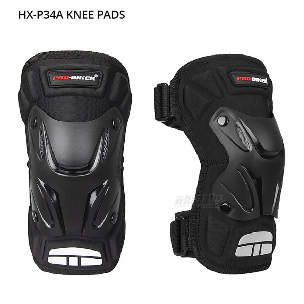 Joelheira de motocross, equipamento verde de proteção para motocicleta, proteção para o corpo e equitação, quatro estações: HX-P34A Black