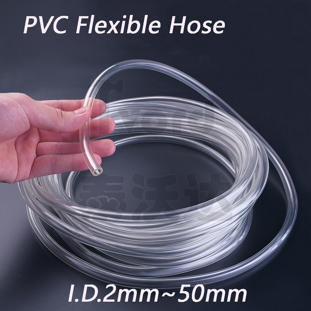 Transparante PVC-kunststofslangen waterpompbuis 2 3 4 5 6 7 8 9 10 12 13 16 19 25 ~ 50 mm binnendiameter PVC-buis