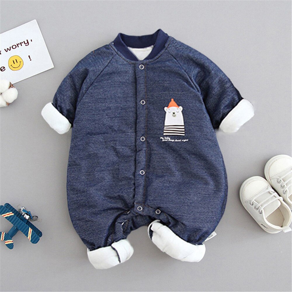 Winterliche babykleidung für neugeborene, langärmlige Baby-Overall, Cowboy-jumpsuits für freundlicher, kleinkinderkostümich, einfarbige Baby- #39