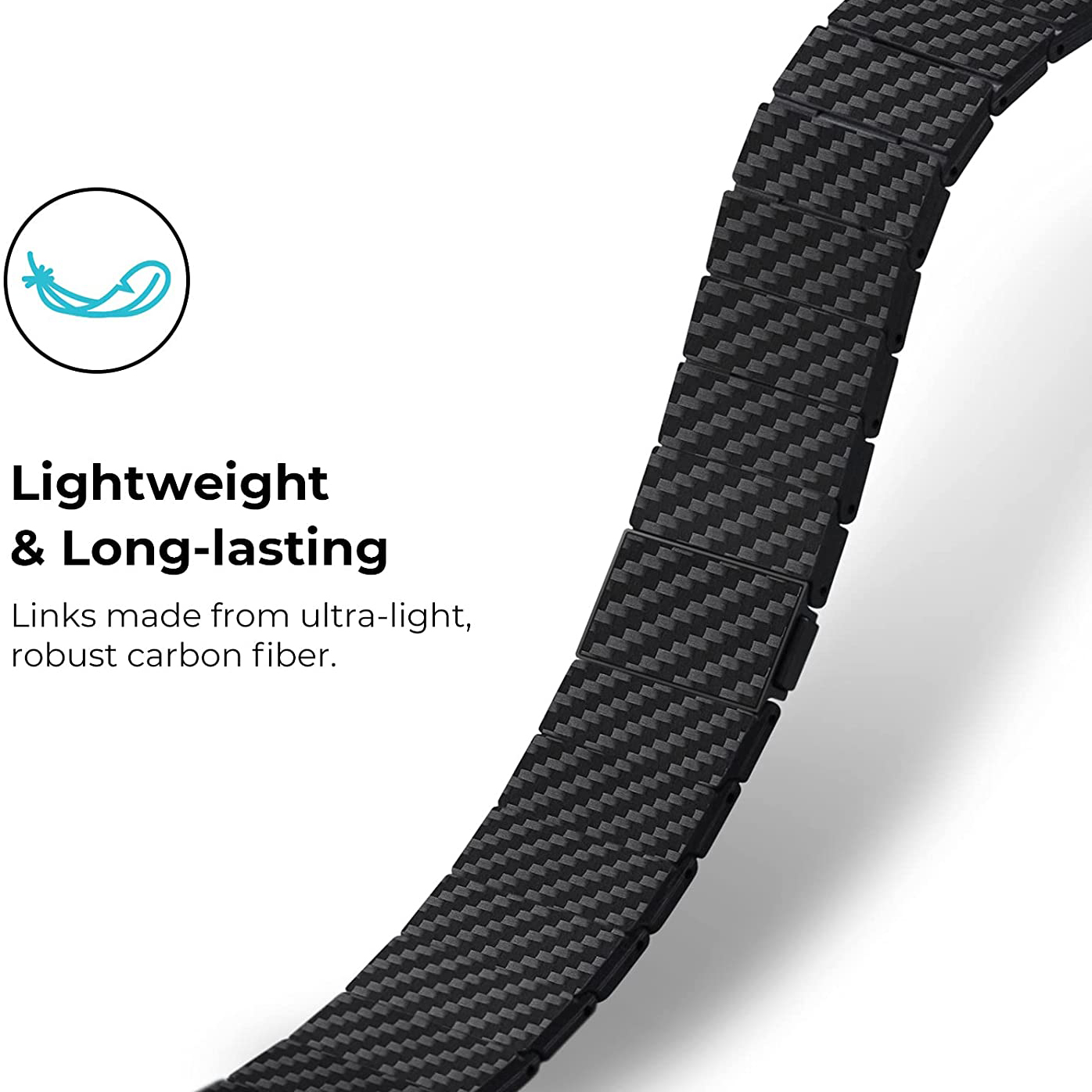 Pulseira de fibra de carbono para apple watch band 45mm 41mm 44mm 40mm 42mm 38mm pulseira de ligação leve cinto iwatch série 5 4 3 6 se 7