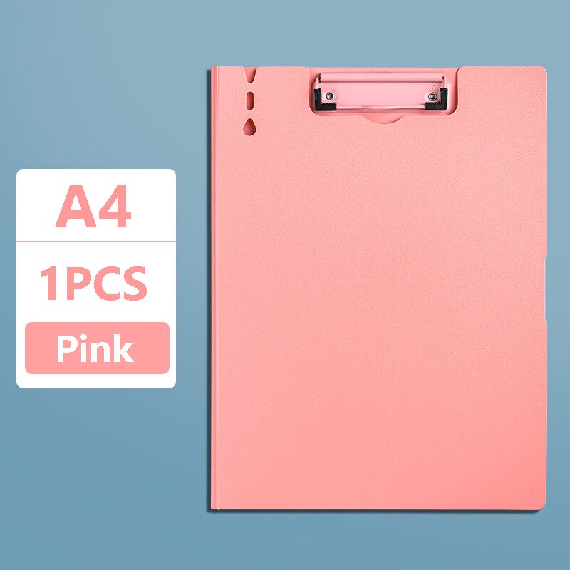 Morandi 4 Colors A4 Clipboard File Folder Filing Note Memo Paper Pad Clip Board Clamp Document Organizer Writing Pad Stationery: 02