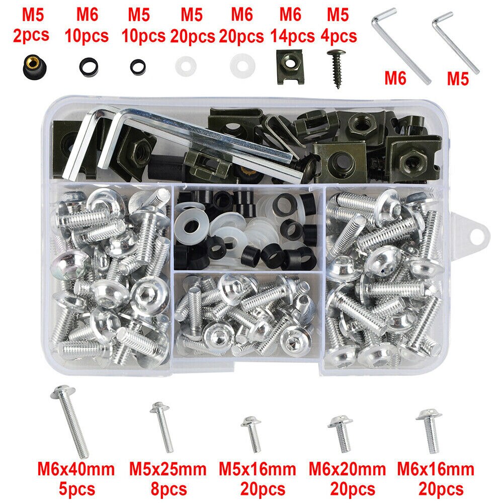 Motorrad Verkleidung Bolzen Bausatz Universal- Körper Schrauben Bausatz Fahrzeug Teile Universal-