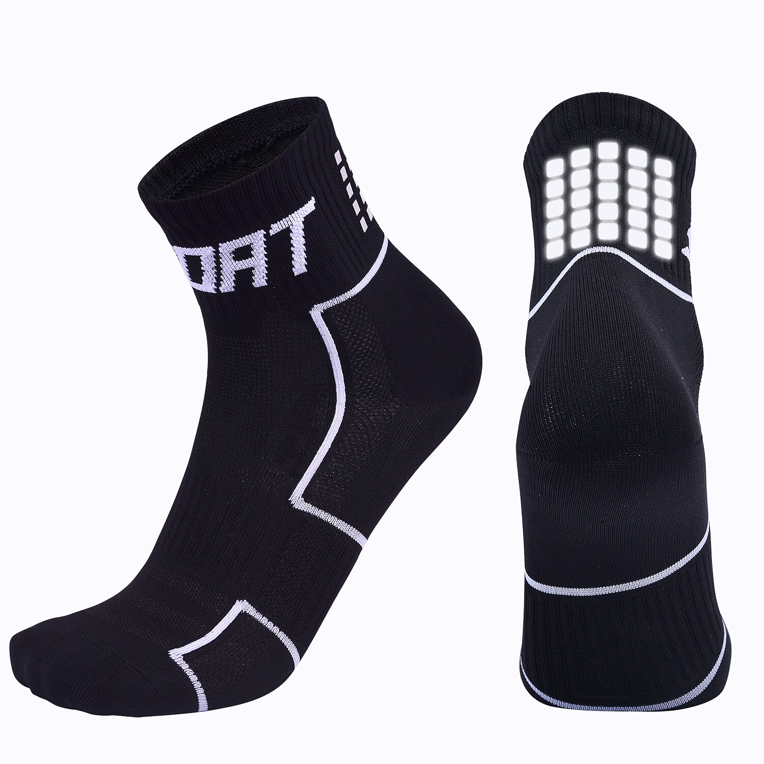 Chaussettes De Sport Respirantes - Cyclisme Course - Homme Femme - Blanc