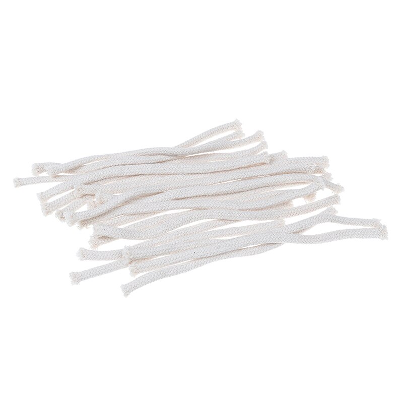 5 stk 6mm x 150mm veke tau bomull veke diy fysiske materialer lang rund bomull petroleum oljelampe veker brenner alkohol