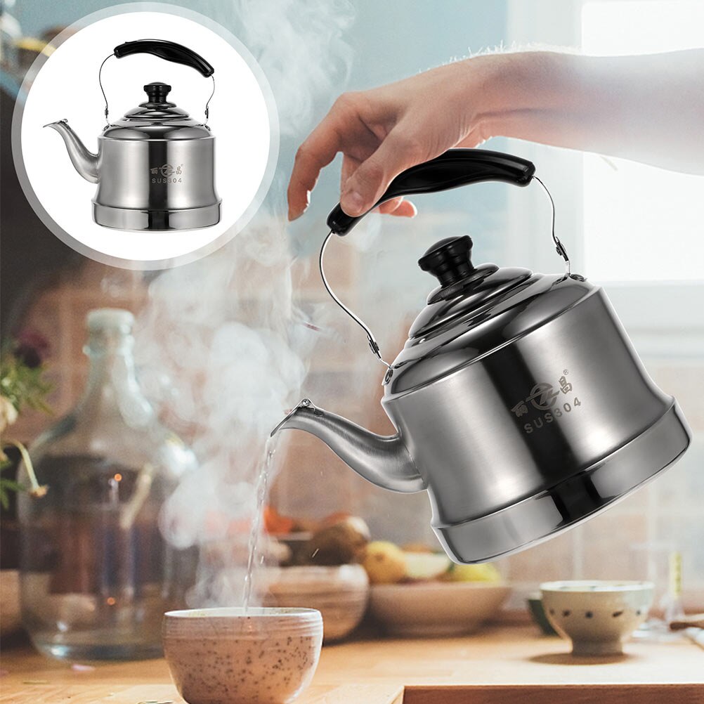 1Pc Duurzaam Roestvrijstalen Ketel Praktische Thuis Fluitketel Met Handvat