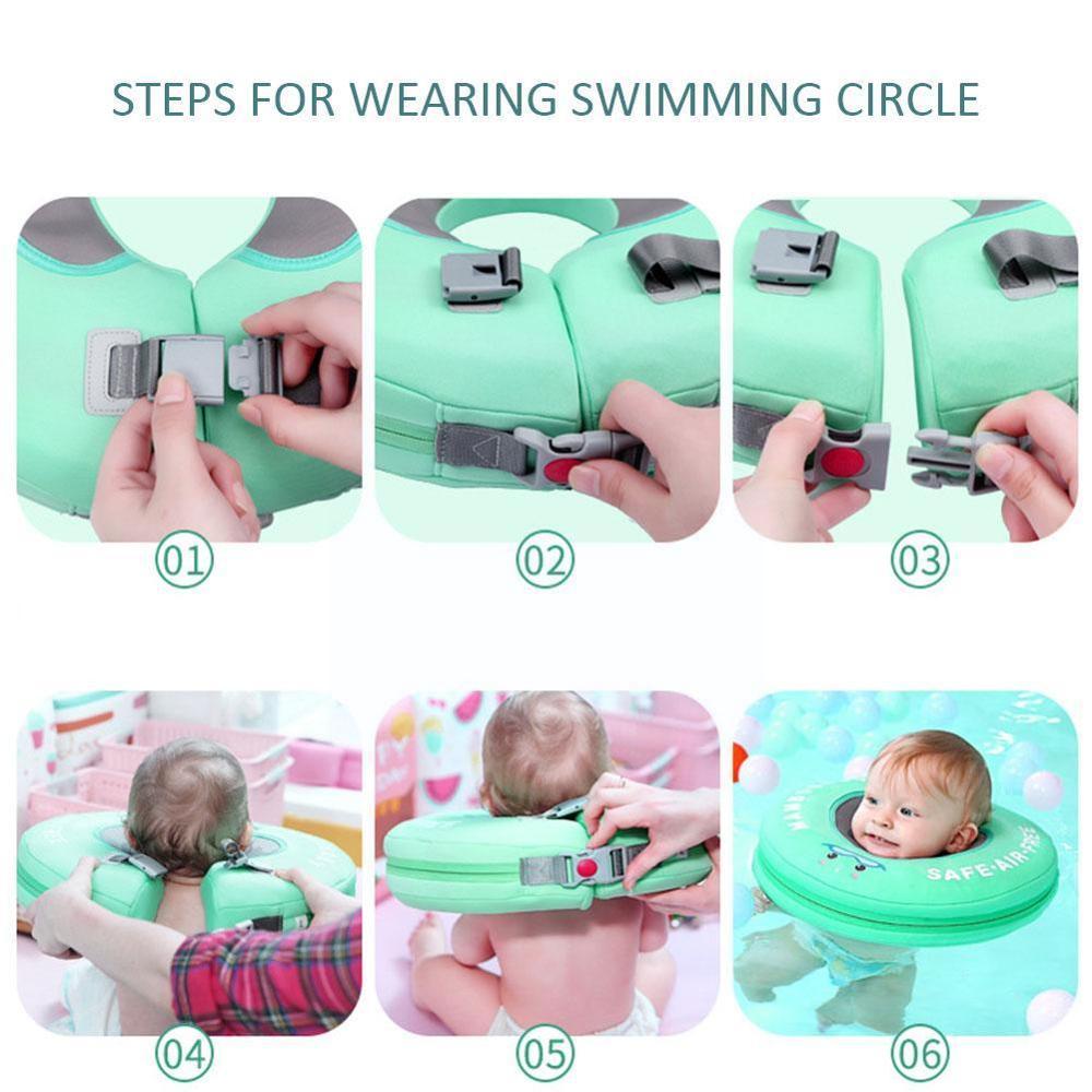 Inflatable Circle Swimming Neck Ring Infant Swimmi... Grandado
