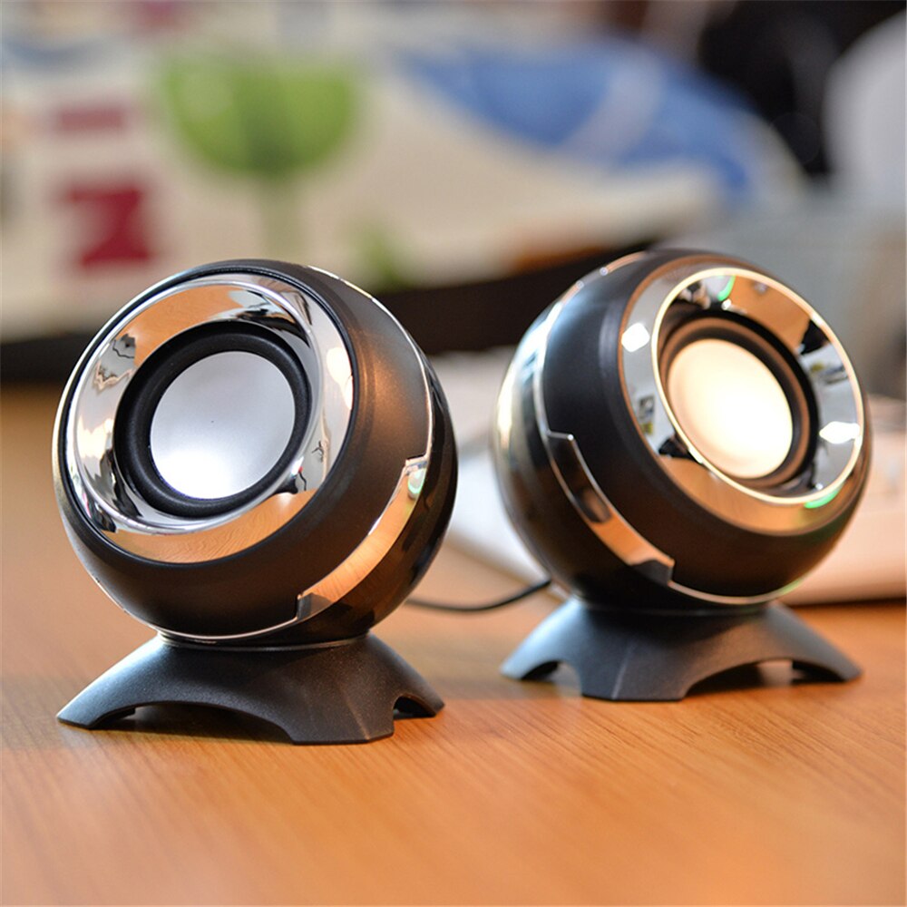 Bedrade Boekenplank Computer Speakers Bodem Diafragma Bas Hoorns Voor Laptop Desktop 6W Krachtige Luidspreker Usb Aux Audio Versterker