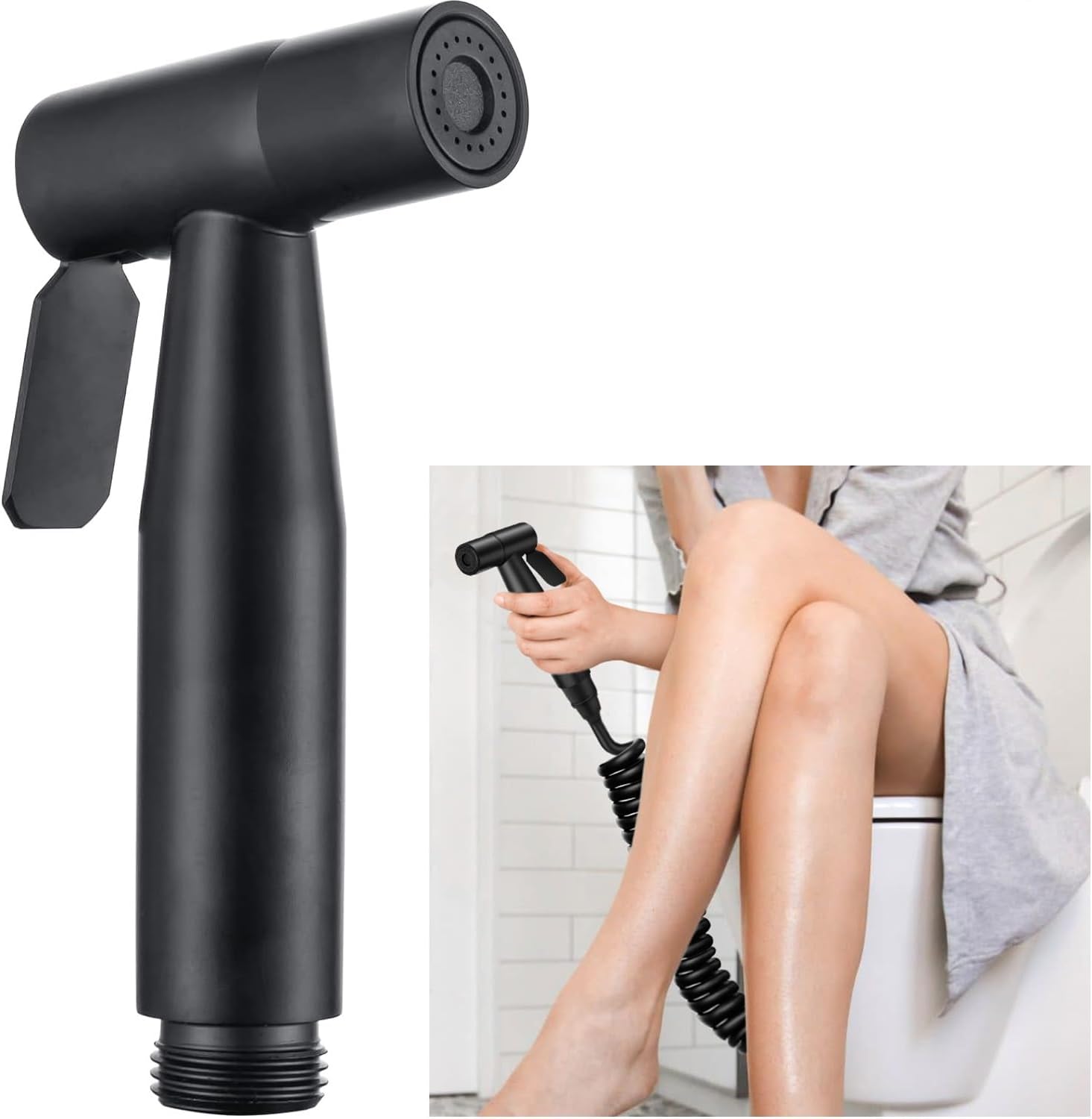 Draagbaar Bidet Wc Sproeier Rvs Handheld Bidet Kraan Spray Home Badkamer Douchekop Zelfreinigende Accessoires