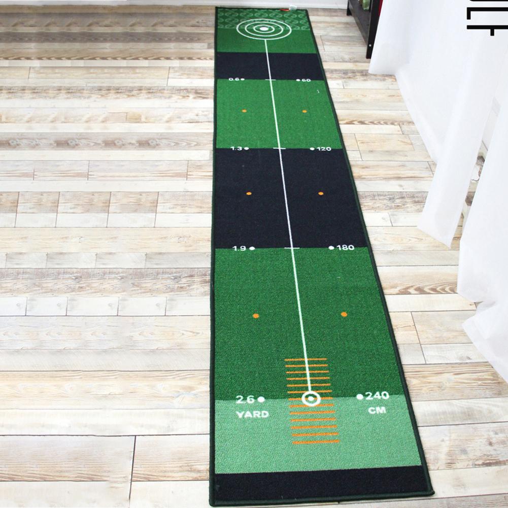 Golf putting matta tjock slät öva putting matta för inomhus hemmakontor golf träning gräsmatta golf träningsredskap