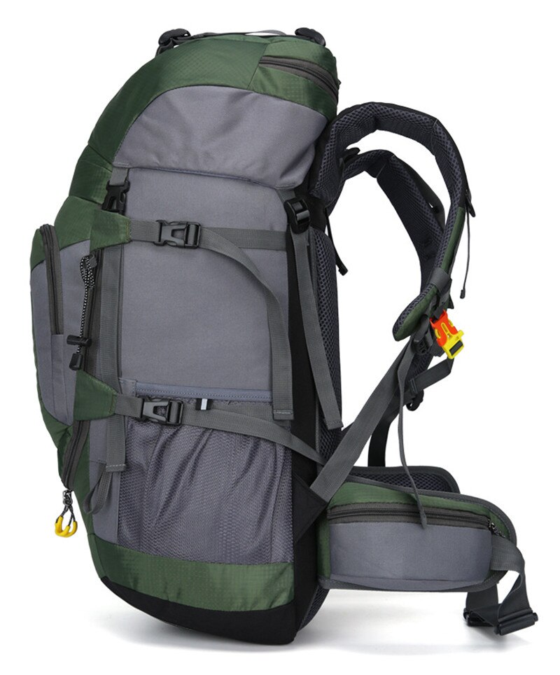 Mochila de 60 litros para deportes al aire libre, mochila de Camping, viaje, montañismo, senderismo, impermeable, cubierta de lluvia