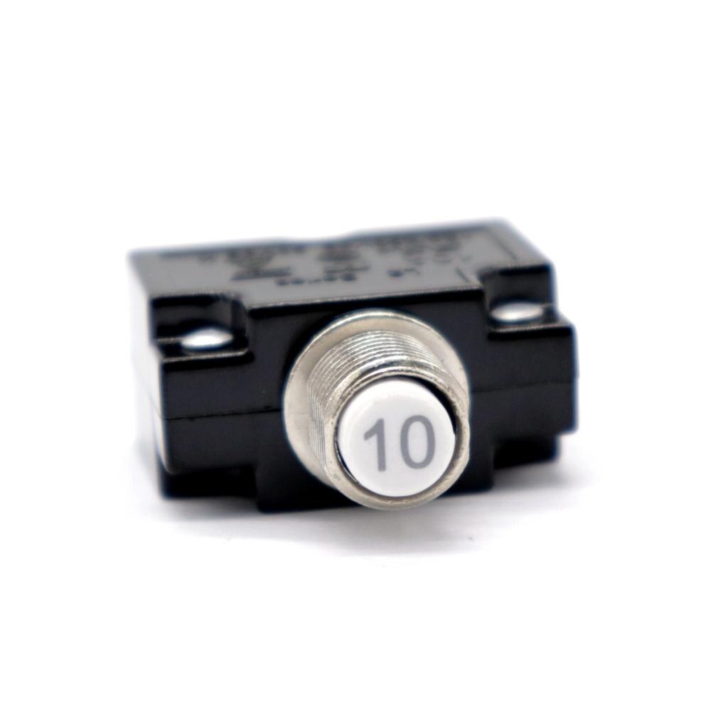 Interruptor de circuito de 10 amperios de CA de 125/250V, fusible de interruptor de sobrecarga Manual