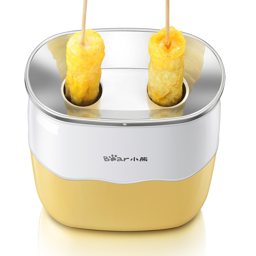 200w husstands elektriske automatiske stigende dobbelt ægrulle maker madlavningsværktøj æg kop omelet master pølse maskine gul