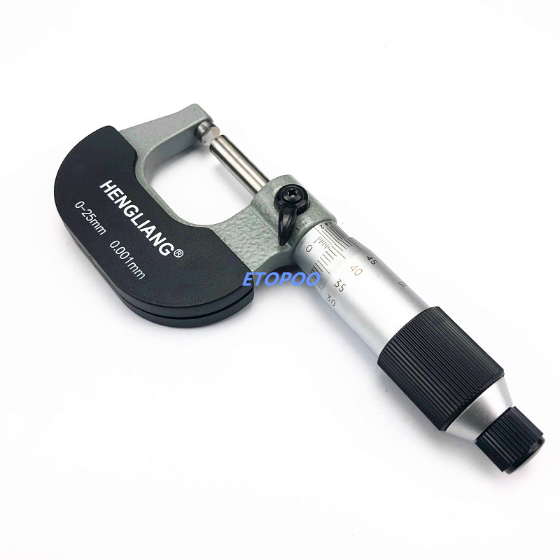 0-25mm*0.001 mikron yttre mikrometer kalibrering mikrometer tjockleksmätare