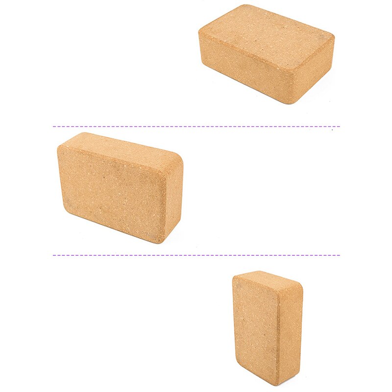 Gym Fitness Cork Wood Yoga Block Brick For Crossfit Exercise Workout Training Bodybuilding Equipment
