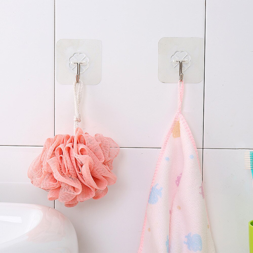 Haken Te Hangen Muur Sleutel Hanger 8 Stuks Zelfklevende Huis Keuken Muur Deur Rvs Houder Haak Hanger #4M29: B