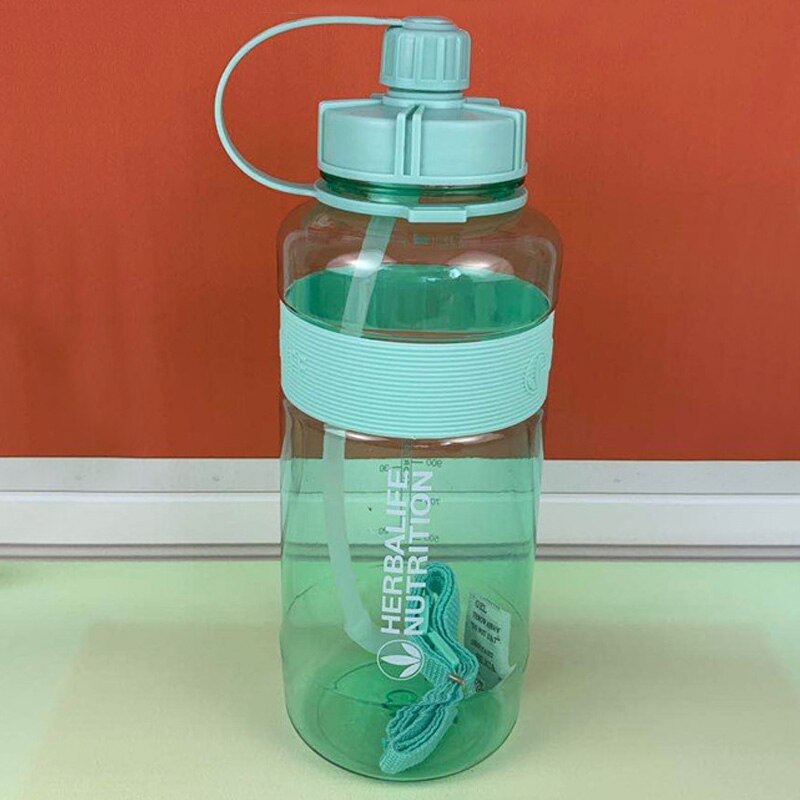 Outlet Pirce 600Ml/1000Ml Herbalife Voeding Plastic Sport Water Fles Met Stro: blue3 1000ML
