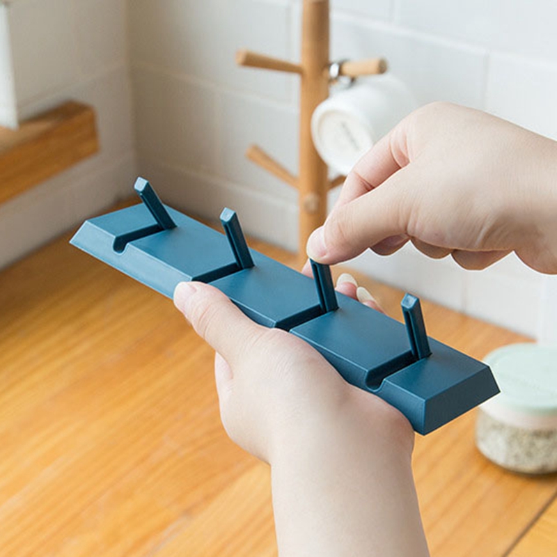 Gancho de de Piano, colgador de llaves de pared, decoración de cuarto de baño, llavero de pared, perchero para ropa, punzón gratis, estante de almacenamiento de útiles de cocina