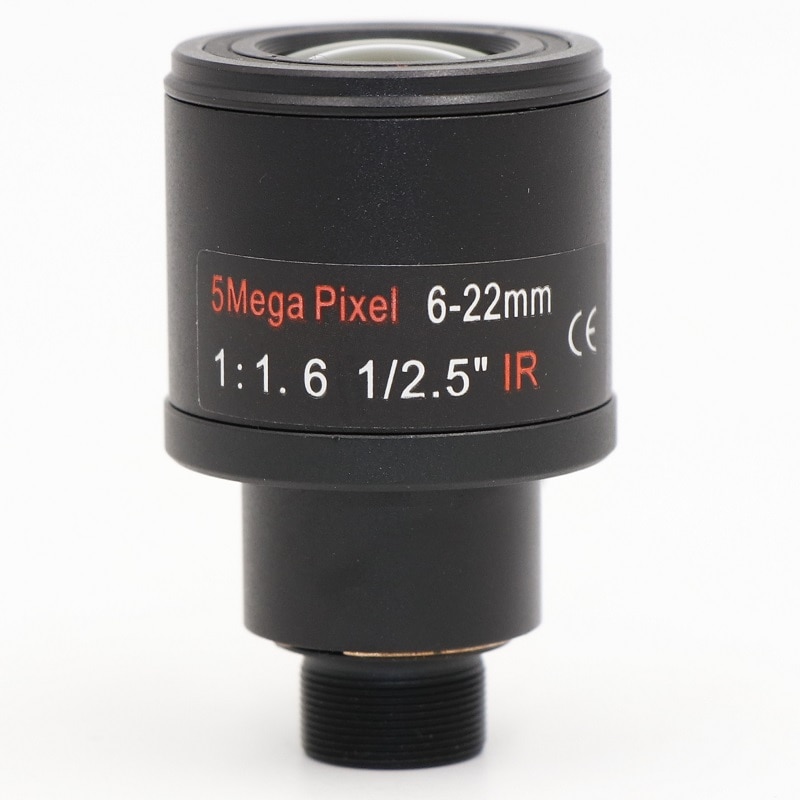 CCTV Camera 6-22mm Lens 5.0 MegaPixel Manual Zoom/Focus/IRIS M12*0.5mm Mount Infrared Night Vision Lens For CCTV Camera
