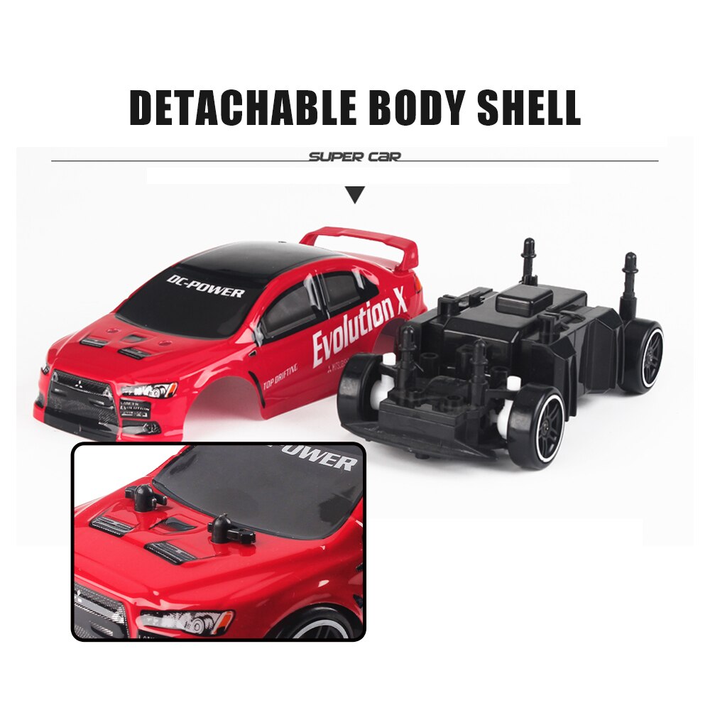 RC Drift Car 1/24 2.4G 4WD RC Speed Radio Remote Control Sports Car 195 * 85 * 60mm Birthday for Kid Child Boy