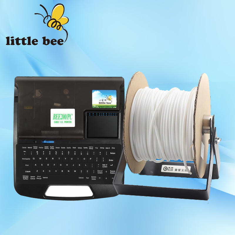 1 Stks PVC buis wit Pvc mouwen Voor kabel marker ID printer beentje drukmachine elektronische belettering machine