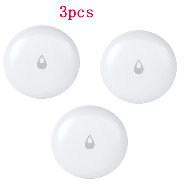 Aqara – Détecteur d&#39;inondation et fuites d&#39;eau, étanche, connecté, dispositif de sécurité pour domotique, contrôle à distance avec application: 3pieces Water Sensor