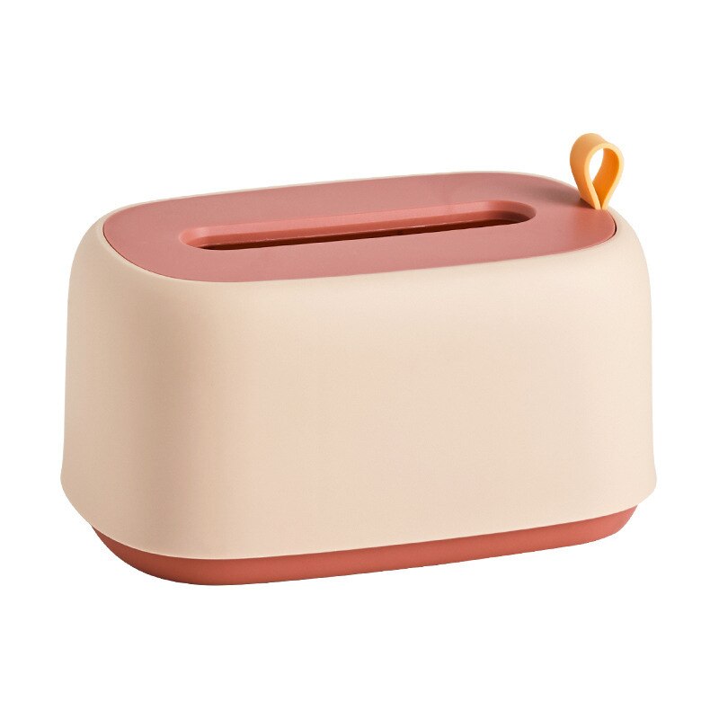 Wall Mounted Tissue Case Box Home Car Napkin Papers Toilet Paper Holder Case Table Decoration Bathroom Accessories: Pink