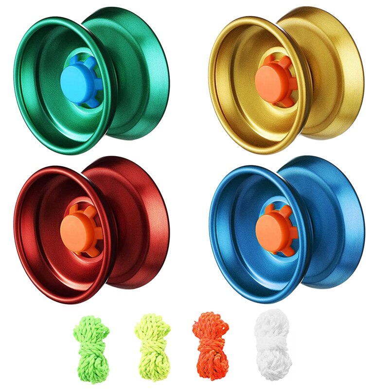 4 pcs alloy reaction ball colorful reaction ball metal beginner string trick ball for beginners, adult players: Default Title