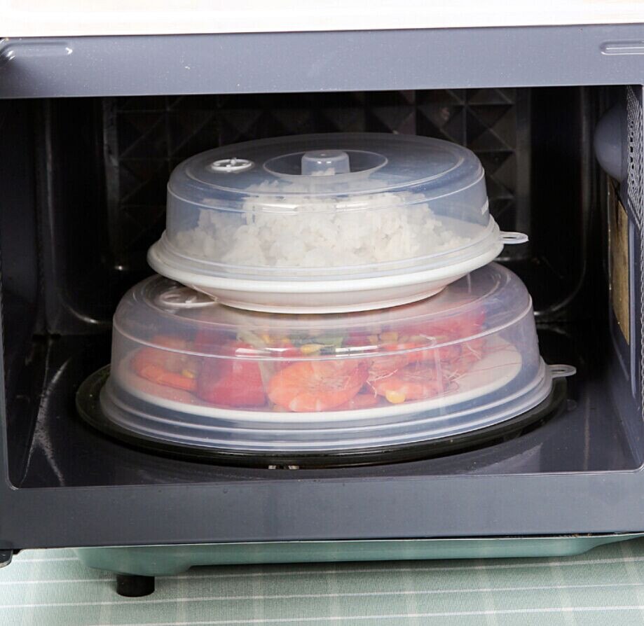 Voedsel Ploetert Guard Magnetron Hover Anti-Sputteren Cover Oven Olie Cap Verwarmde Verzegelde Plastic Cover Schotel Schotels Voedsel cover Fd