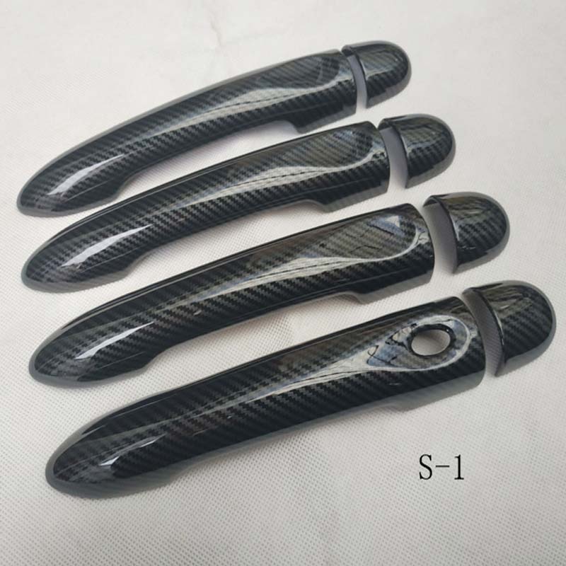 Cubierta de manija de puerta de coche, accesorios de color fibra de carbono para Renault Megane 3 iii, , , , , , , ,