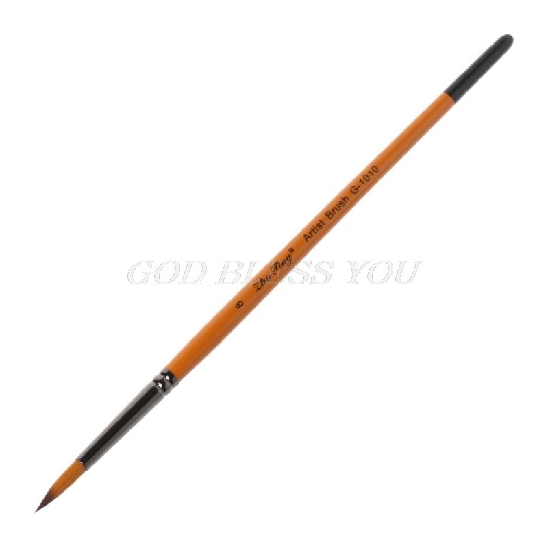 Bolígrafo muy fino pintado a mano, suministros de arte, punta de punto de dibujo, pincel de Nylon para acuarela, pintura al óleo de acrílico, artesanía,: 8