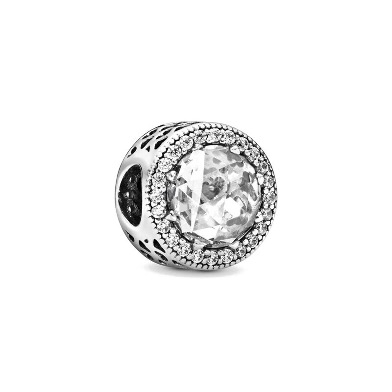 Europäischer, komplett weißer pavé-Abstandshalter-Clip mit gänseblümchenherzen, diy-feinperlen, passend für Original-Reize, silber, 925er -armbandschmuck: B086- bai